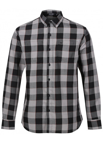Серая кэжуал рубашка в клетку Regatta