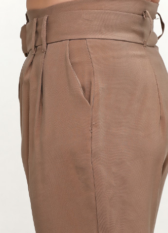 Светло-коричневые кэжуал летние зауженные брюки Rinascimento