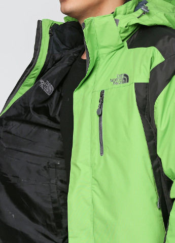 Салатовая зимняя куртка лыжная The North Face