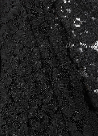 Черное кэжуал платье клеш H&M однотонное