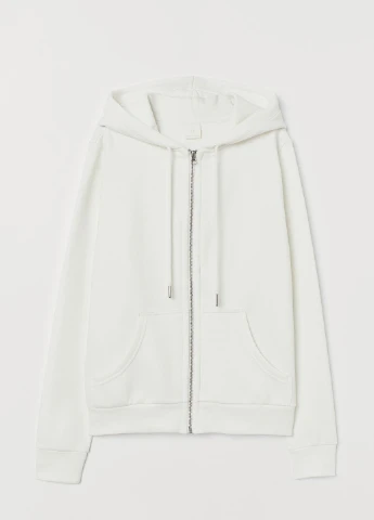 Толстовка фліс,білий, H&M Basic (255192369)