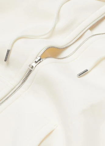 Толстовка фліс,білий, H&M Basic (255192369)