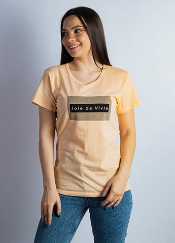 Персикова літня футболка Time of Style