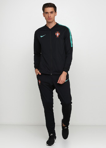 Черный демисезонный костюм (олимпийка, брюки) брючный Nike FPF M NK DRY SQD TRK SUIT K
