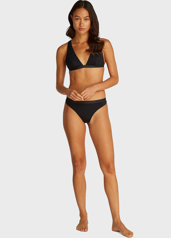 Черные купальные трусики с логотипом Tommy Hilfiger