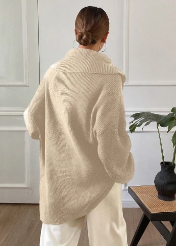 Кремовый демисезонный кардиган SHEIN