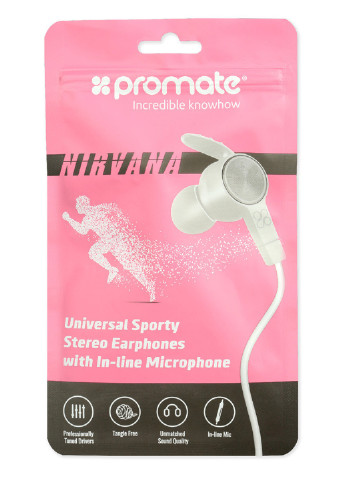Провідні навушники White Promate nirvana (131287591)