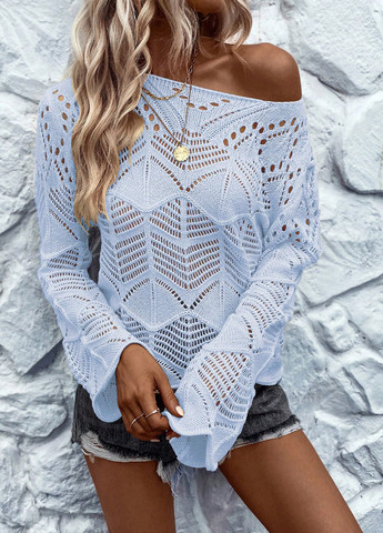 Світло-блакитний демісезонний джемпер джемпер SHEIN