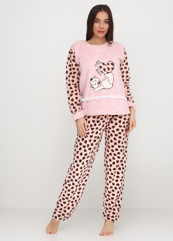 Светло-розовая всесезон пижама (свитшот, брюки) Adalya