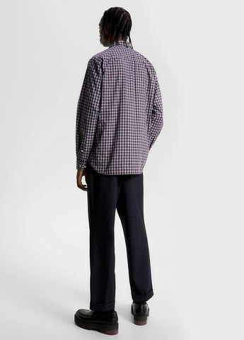 Синяя кэжуал рубашка в клетку Tommy Hilfiger