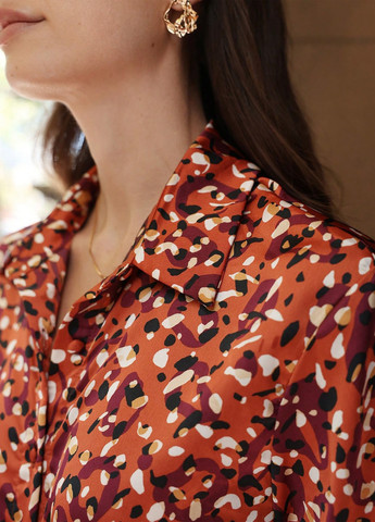 Терракотовая блуза SHEIN