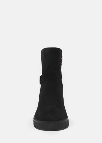 Зимние ботинки rf0445-11 черный Favi из натуральной замши