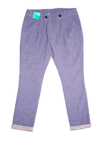 Фиолетовые кэжуал демисезонные зауженные брюки United Colors of Benetton