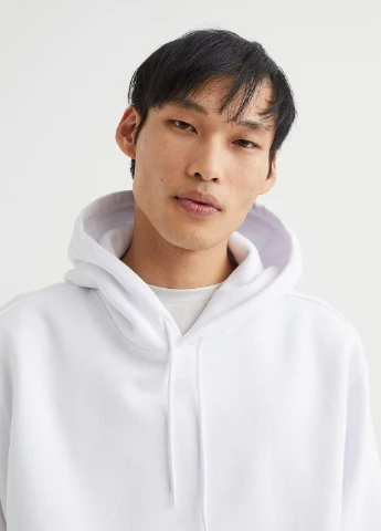 Худі фліс,білий, H&M (255170769)