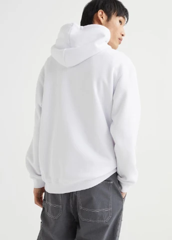 Худі фліс,білий, H&M (255170769)