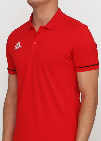 Красная футболка-поло для мужчин adidas