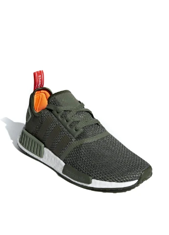 Оливковые (хаки) демисезонные кроссовки adidas NMD