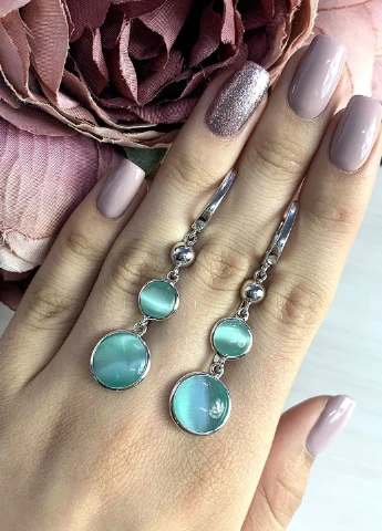Серьги Silver Flame (152533336)