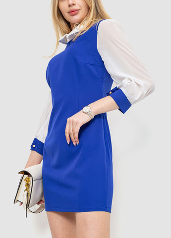 Синее кэжуал платье а-силуэт Ager однотонное