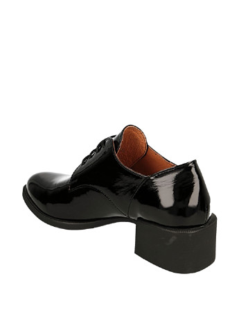 Туфлі Mario Cunelli дербі однотонні чорні кежуали