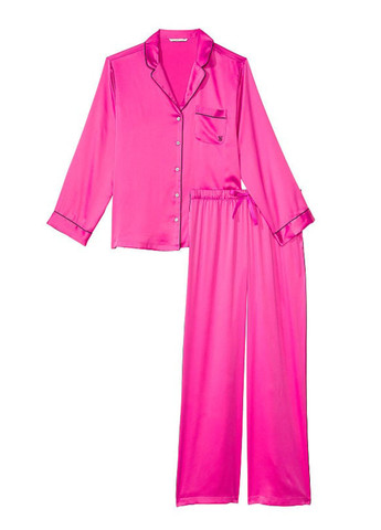 Фуксинова (колору Фукія) всесезон піжама (сорочка, штани) рубашка + брюки Victoria's Secret