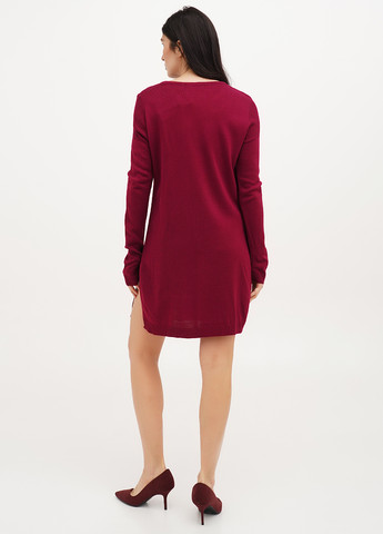 Бордова кежуал сукня сукня светр Imperial однотонна