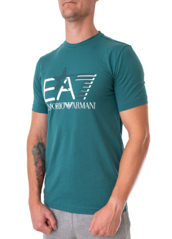 Зеленая футболка ARMANI EA7