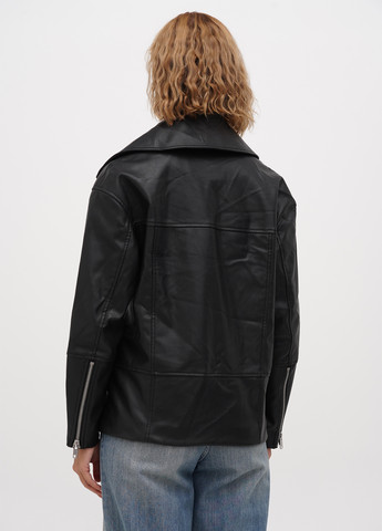 Чорна демісезонна куртка косуха H&M