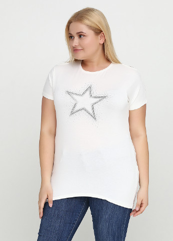 Белая летняя футболка Miss Love
