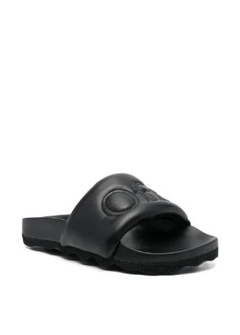 Тапочки OWIT001S23LEA0011010 Off-White Bookish Sponge logo-embroidered Slides (322596151)