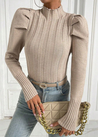 Бежевий демісезонний светр SHEIN