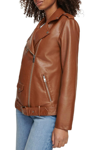 Коричнева демісезонна куртка косуха Levi's