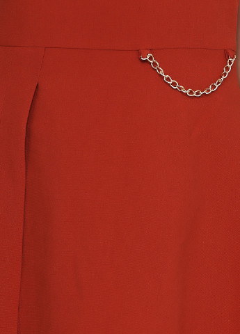 Терракотовое кэжуал платье клеш Jus d'Orange однотонное