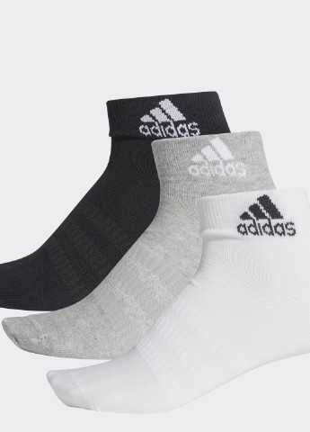 Три пари шкарпеток adidas логотипи комбіновані спортивні