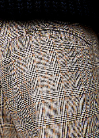 Серые кэжуал демисезонные зауженные, укороченные брюки Pull & Bear