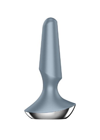 Анальная вибропробка Plug-ilicious 2 Ice Blue Satisfyer (254953795)