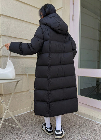 Черная зимняя куртка SHEIN