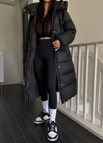 Черная зимняя куртка SHEIN