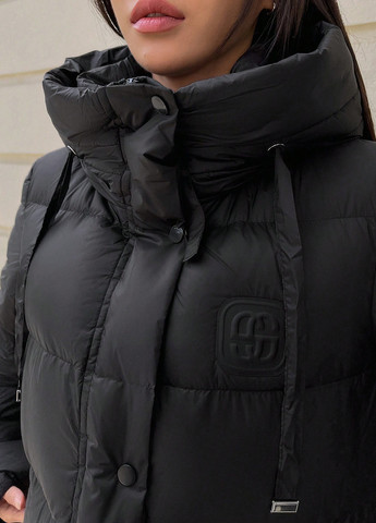 Черная зимняя куртка SHEIN