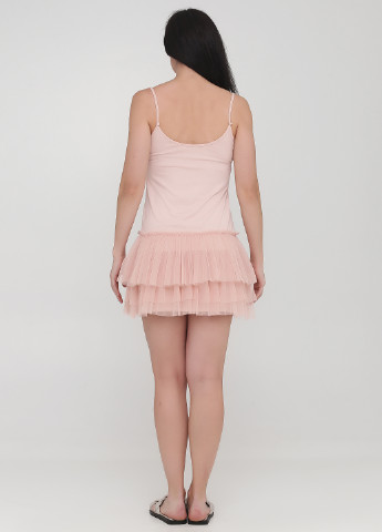 Светло-розовое кэжуал платье платье-майка Elena Kasadei однотонное
