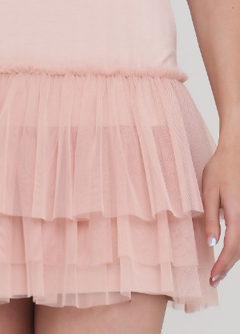 Светло-розовое кэжуал платье платье-майка Elena Kasadei однотонное