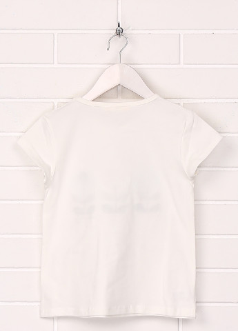 Белая летняя футболка с коротким рукавом Cigit