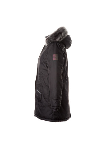 Чорна зимня куртка подовжена зимова mona 2 Huppa