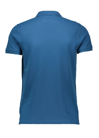 Светло-синяя футболка-поло для мужчин Piazza Italia однотонная