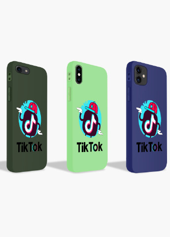 Чехол силиконовый Apple Iphone X ТикТок (TikTok) (6129-1712) MobiPrint (219559069)