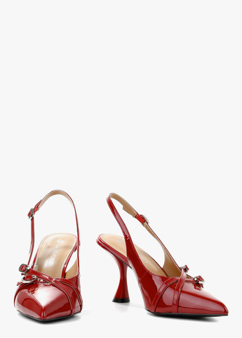 Le'BERDES Туфли слингбеки красный з натуральная кожа, украина — лето (370483596)