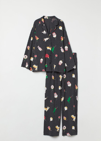 Темно-серая всесезон пижама H&M