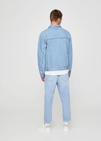 Світло-блакитна джинсова куртка,блідо-блакитний, Pull & Bear
