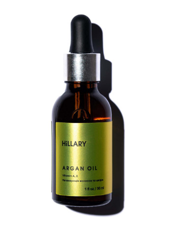 Органическое марокканское аргановое масло холодного отжима Organic Cold-Pressed Moroccan Argan Oil, 30 мл Hillary (253753809)