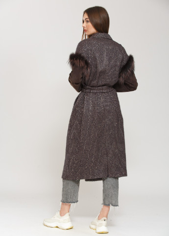 Коричневое демисезонное Пальто (Quarante) Коричневый Donna Bacconi